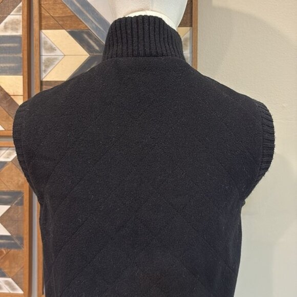 Vintage Ralph Lauren Black Label Wool Angora Cashmere Blend Vest Black size 2 - Picture 7 of 15
